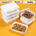 Eco friendly multi-Compartment sugarcane food container